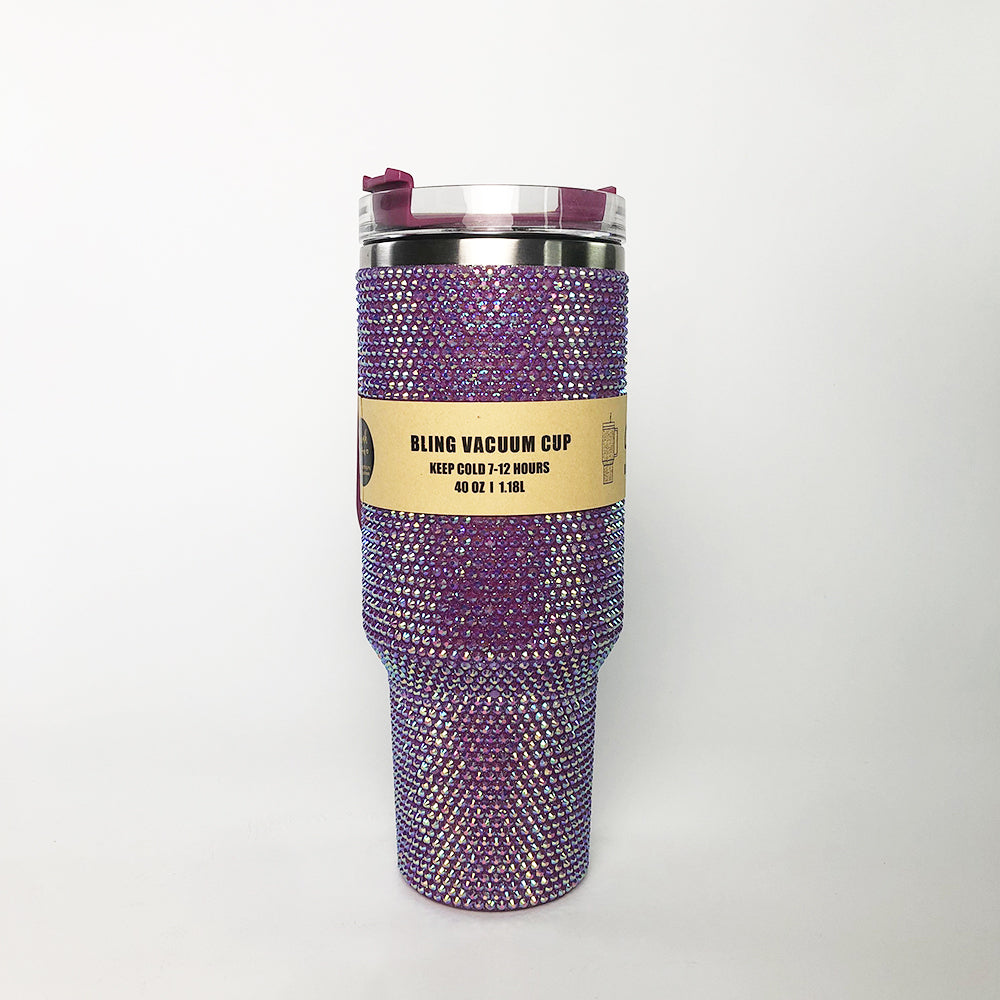 Purple Bling 40oz Tumbler