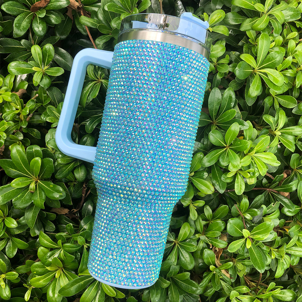 Blue Bling 40oz Tumbler