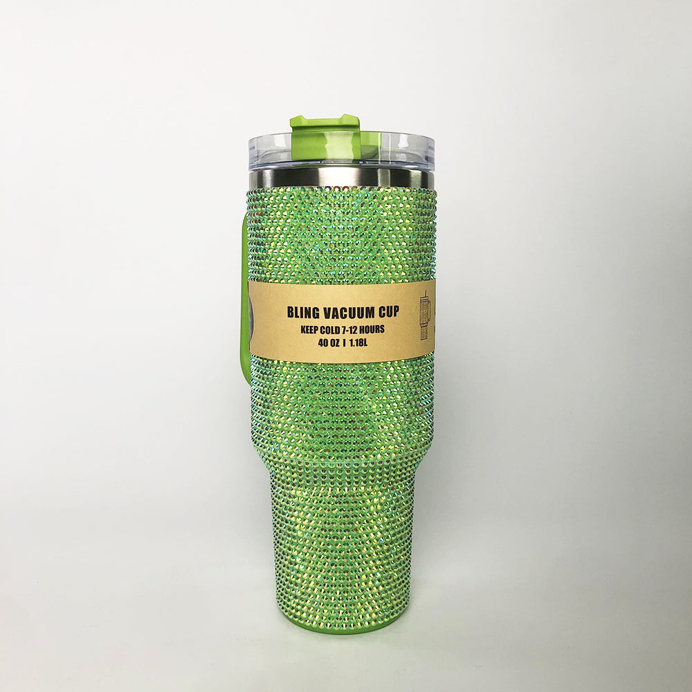 Green Bling 40oz Tumbler