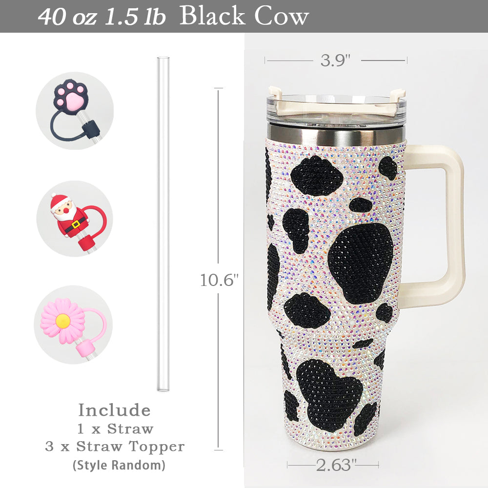 Black Cow Bling 40oz Tumbler