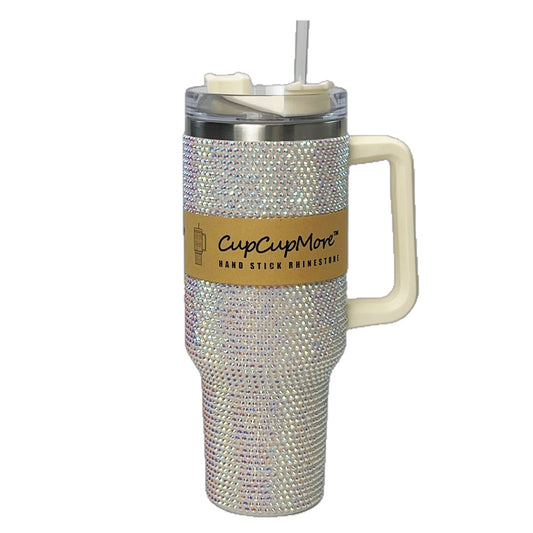 White Bling 40oz Tumbler