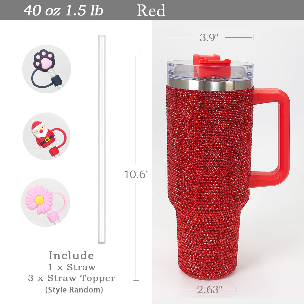 Red Bling 40oz Tumbler