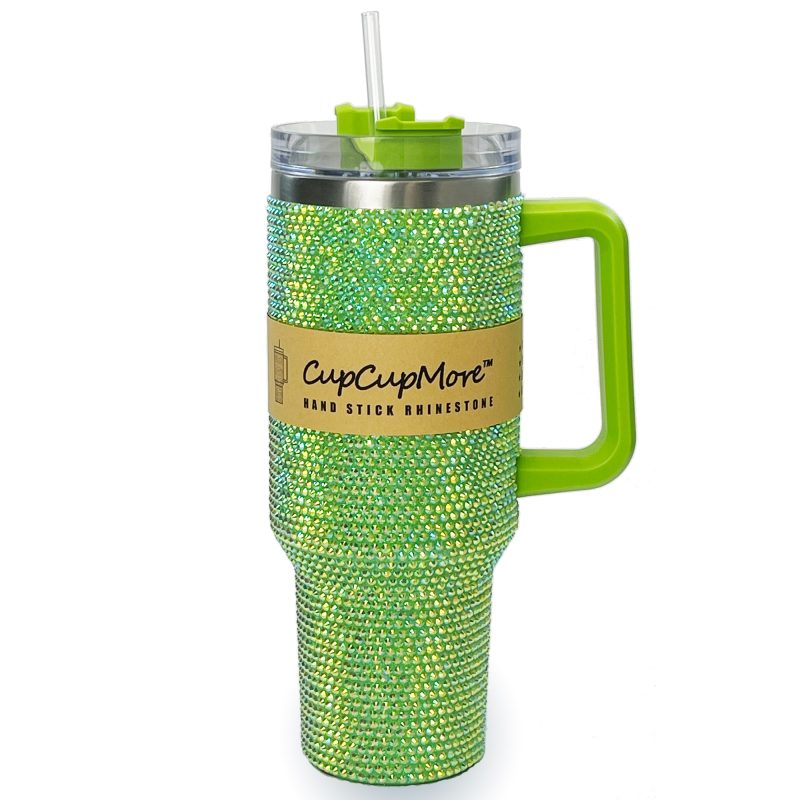 40 oz Green Bling Tumbler
