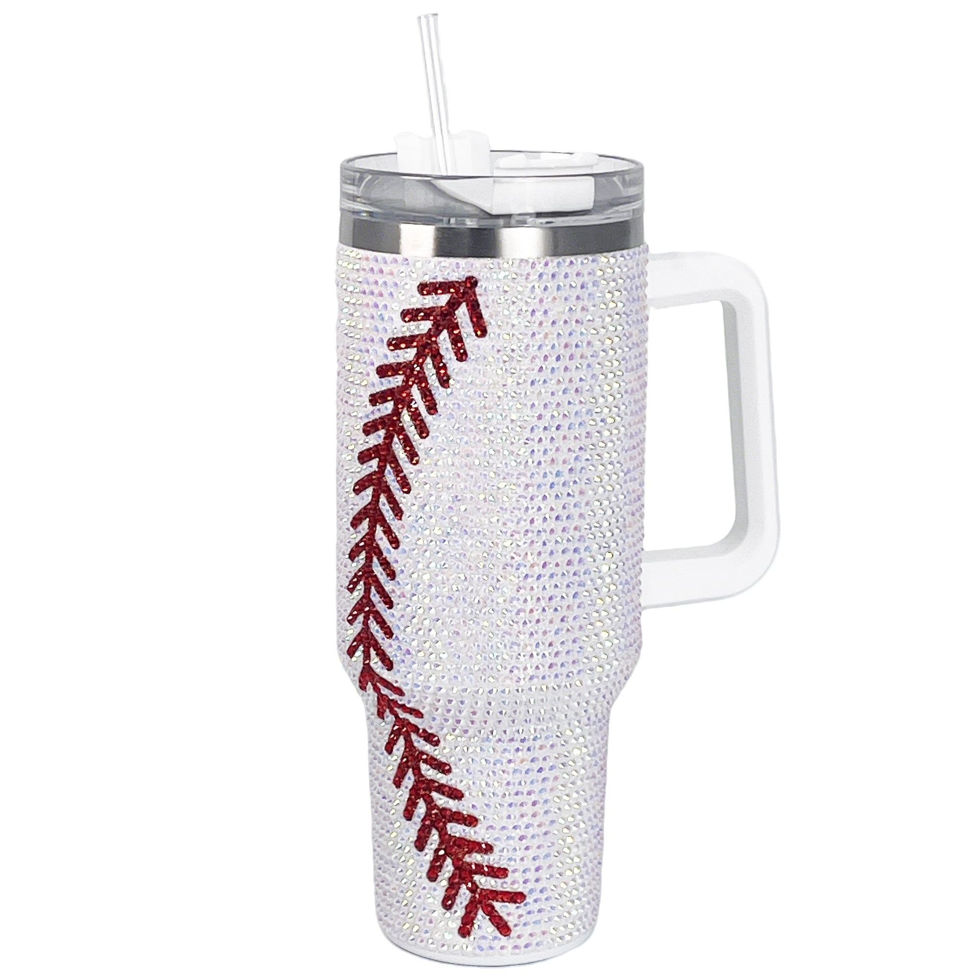 40 oz Baseball Bling Tumbler