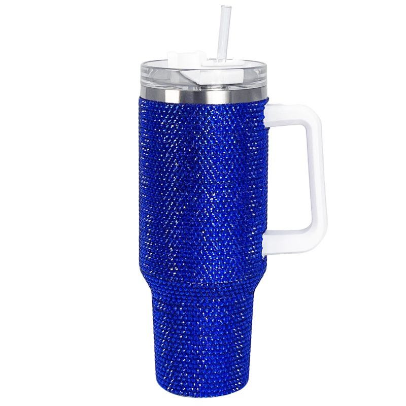 40 oz Sapphire Bling Tumbler