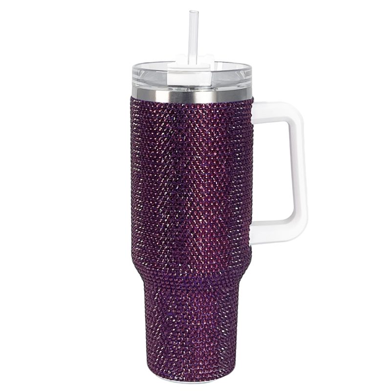 40 oz Grape Bling Tumbler