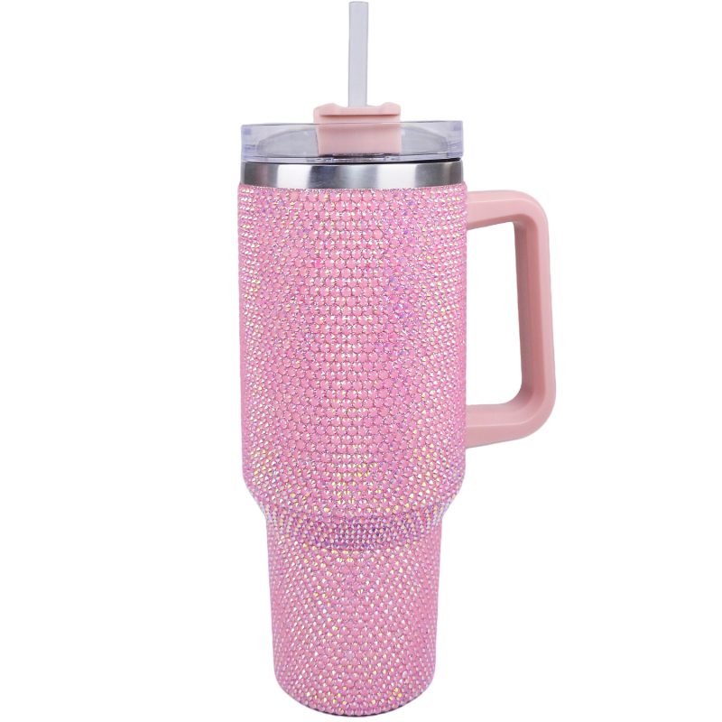 40 oz Pink Bling Tumbler