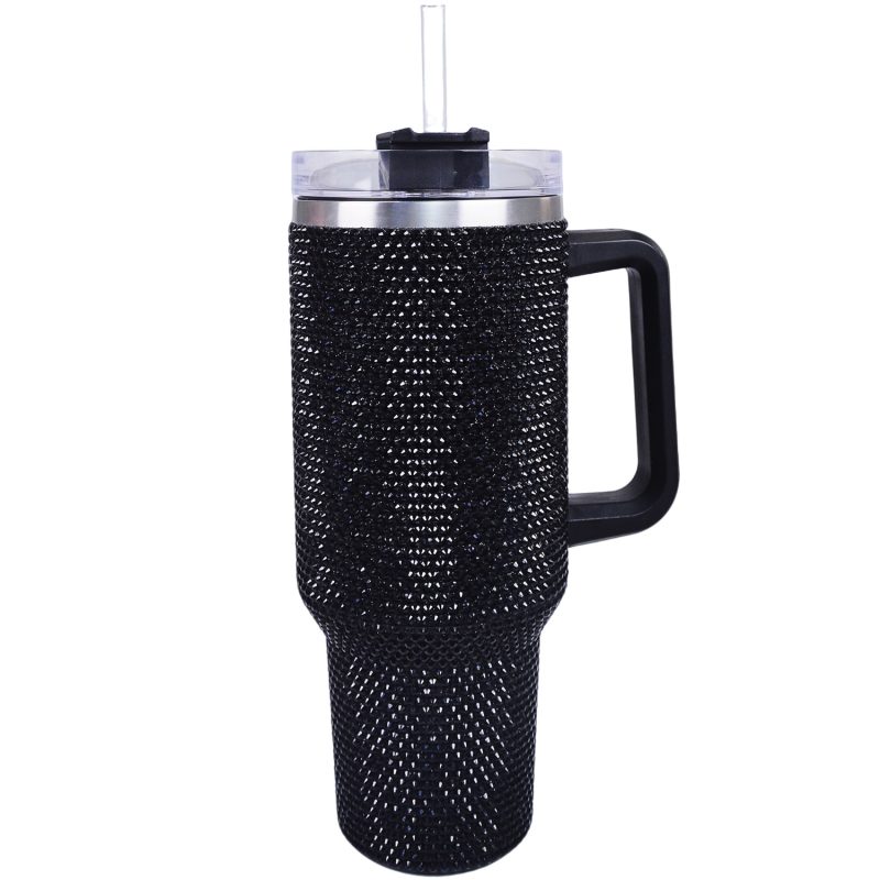 40 oz Black Bling Tumbler
