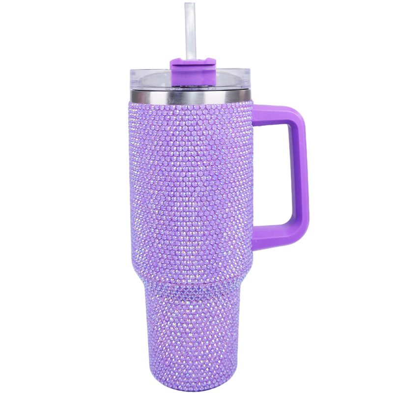 40 oz Purple Bling Tumbler