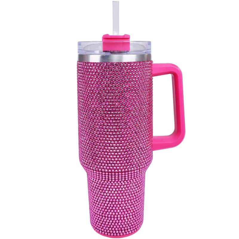 40 oz Rosy Bling Tumbler