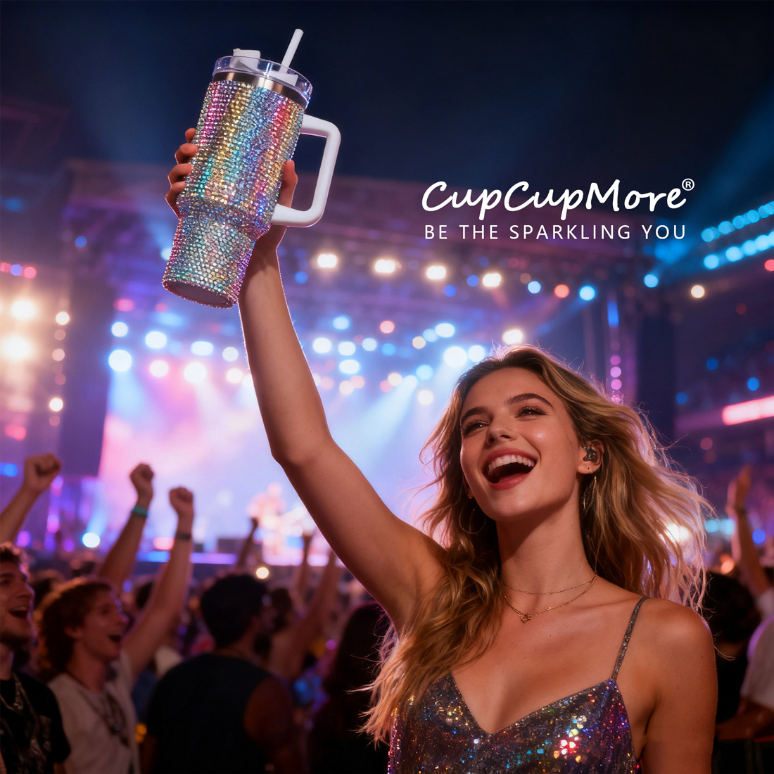 40 oz Mermaid Bling Tumbler - Image 8