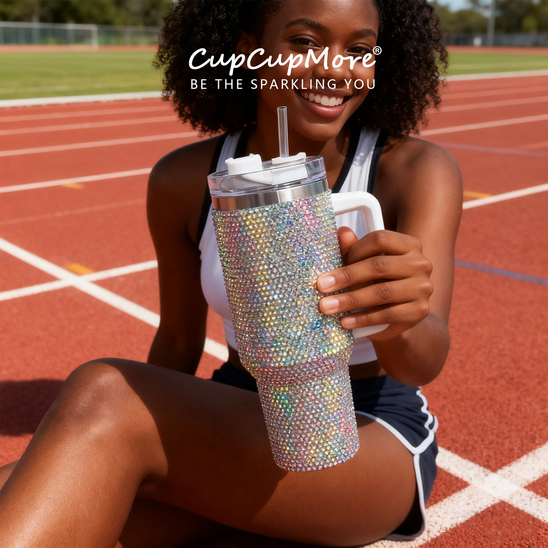 40 oz Mermaid Bling Tumbler - Image 9