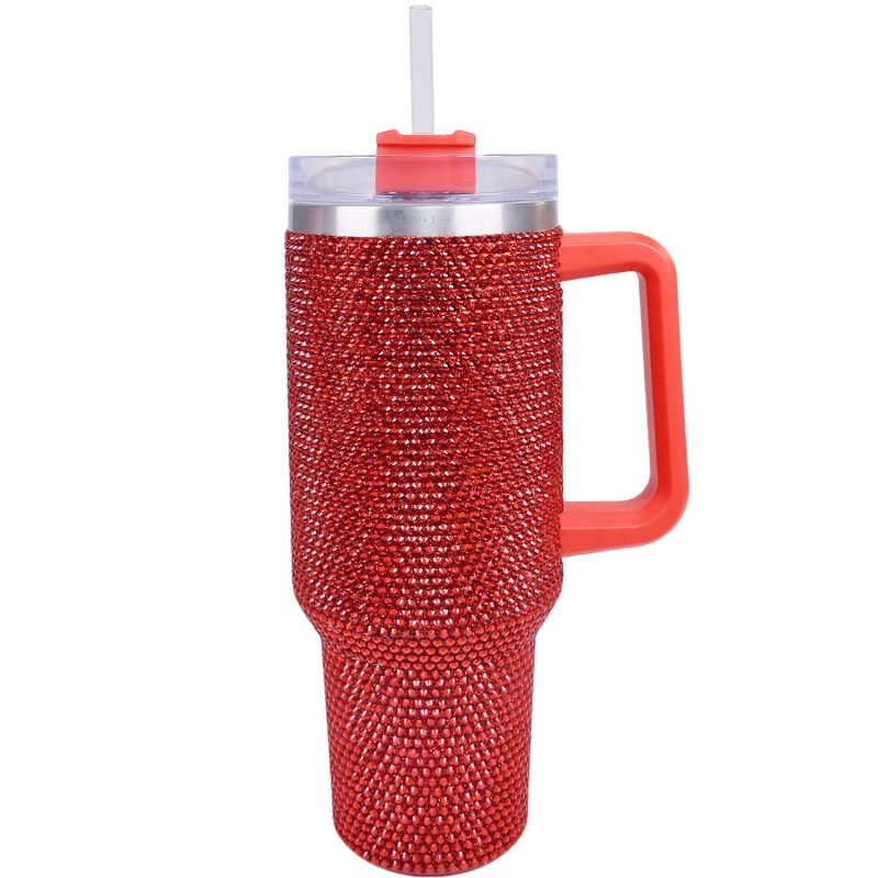 40 oz Red Bling Tumbler