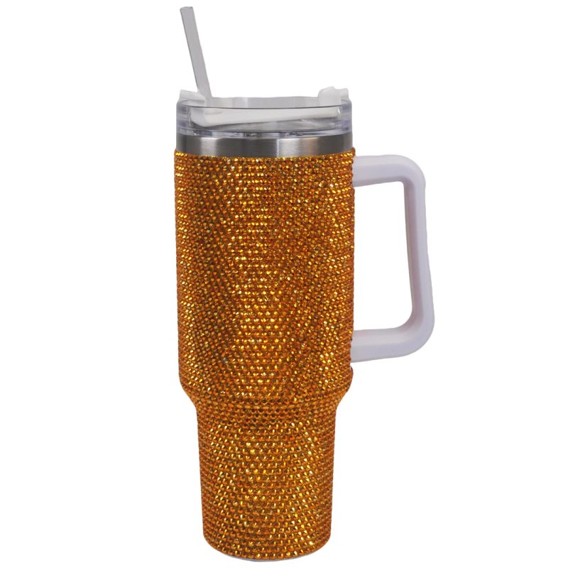 40 oz Golden Bling Tumbler