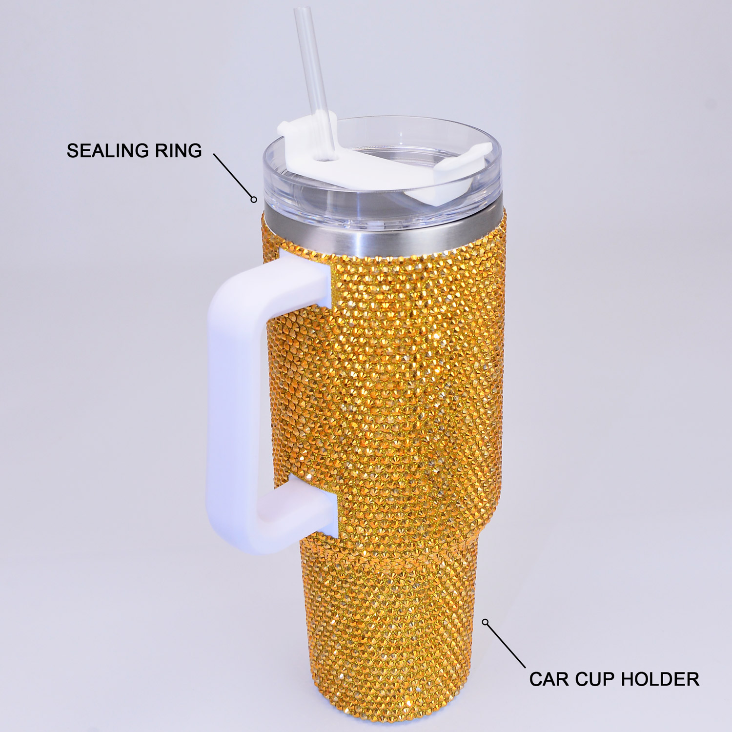 40 oz Golden Bling Tumbler - Image 3