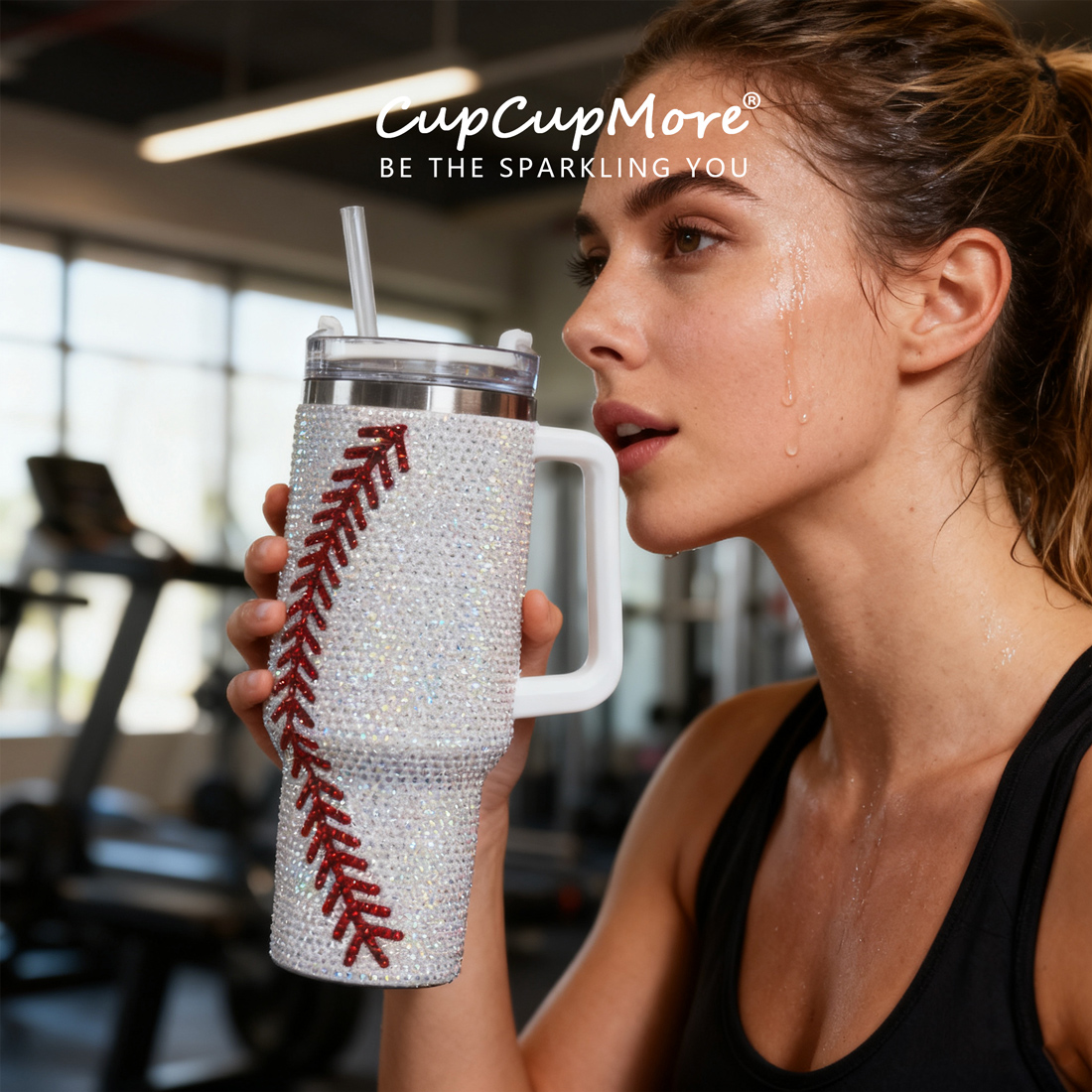 40 oz Baseball Bling Tumbler - Image 6