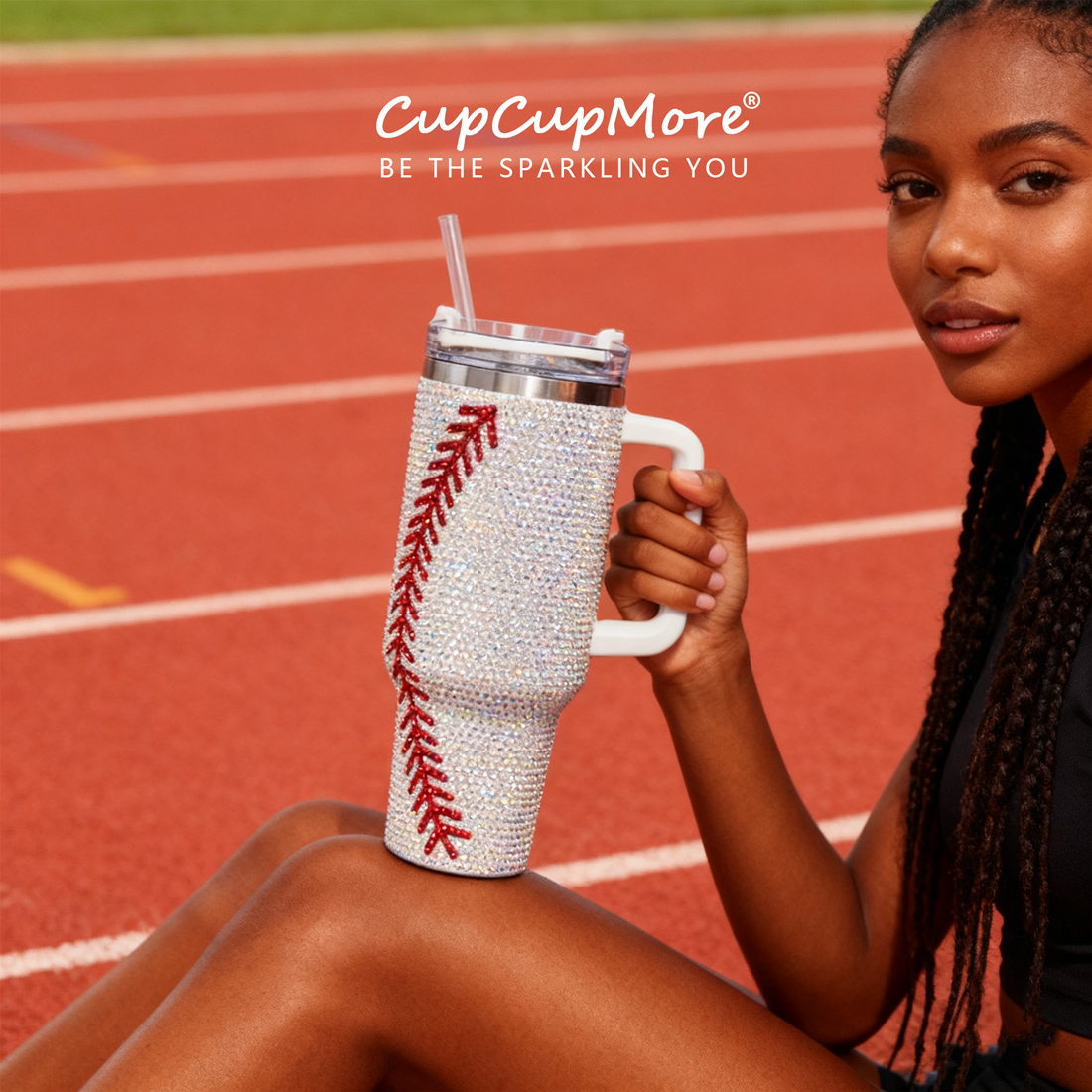 40 oz Baseball Bling Tumbler - Image 7