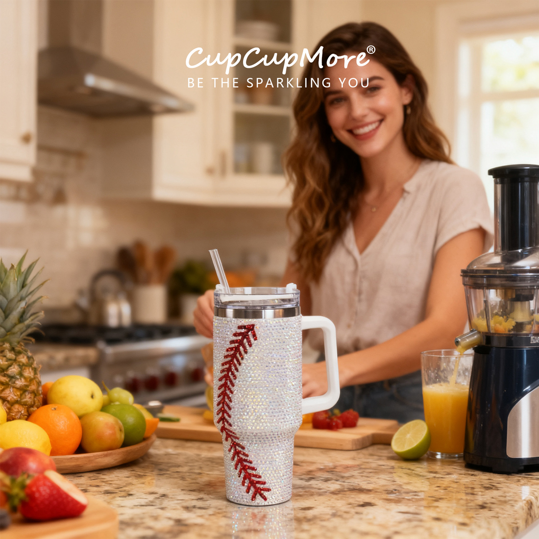 40 oz Baseball Bling Tumbler - Image 10