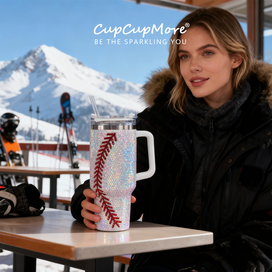 40 oz Baseball Bling Tumbler - Image 11