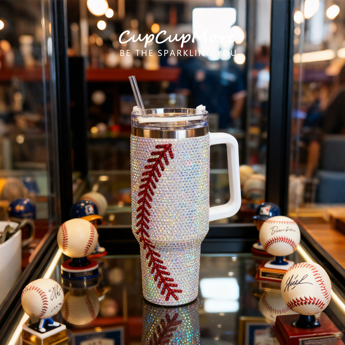 40 oz Baseball Bling Tumbler - Image 12