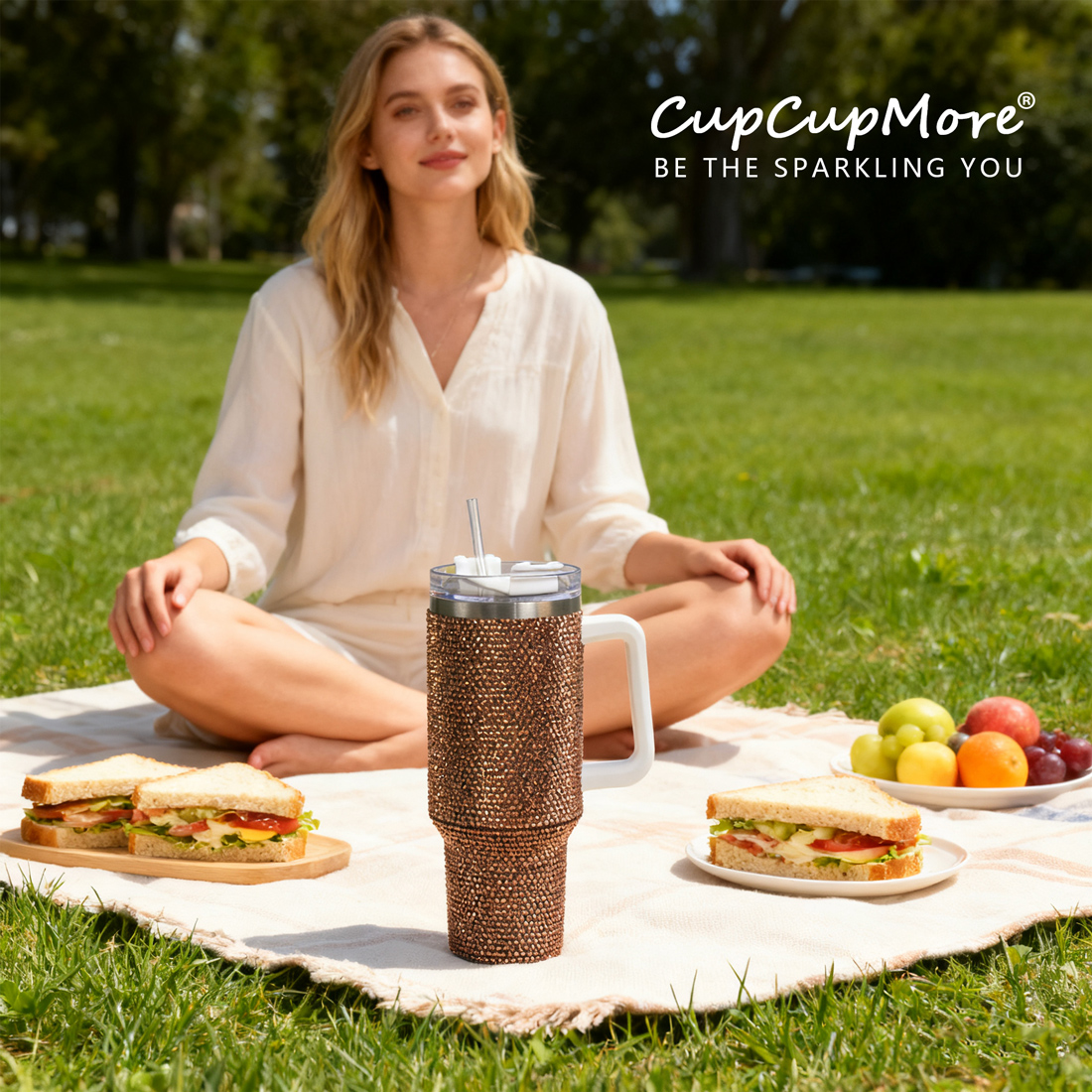 40 oz Copper Bling Tumbler - Image 10