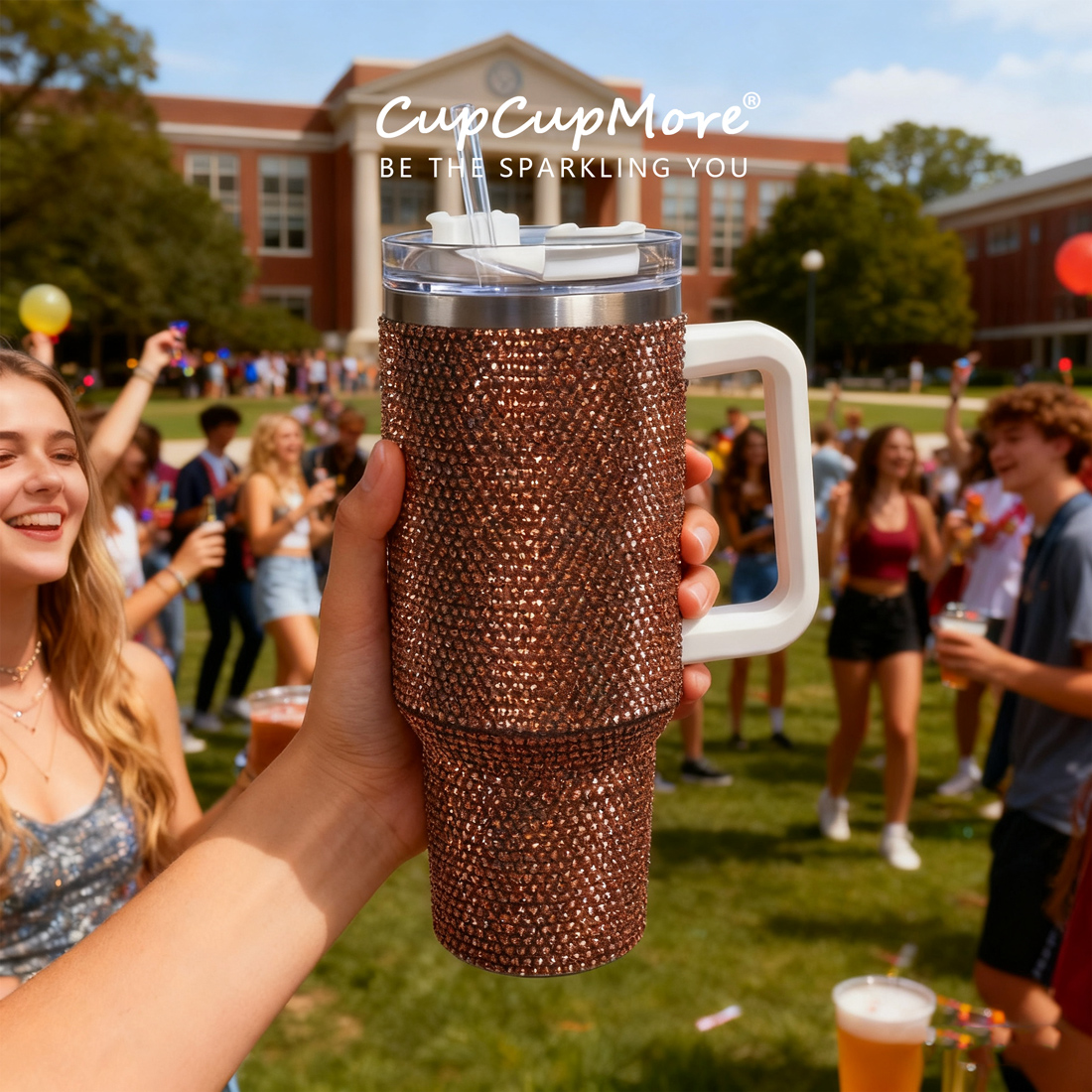 40 oz Copper Bling Tumbler - Image 8