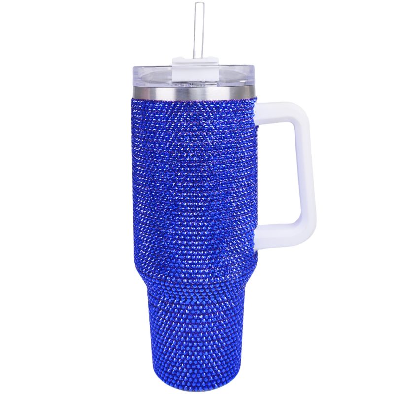 40 oz Sapphire Bling Tumbler